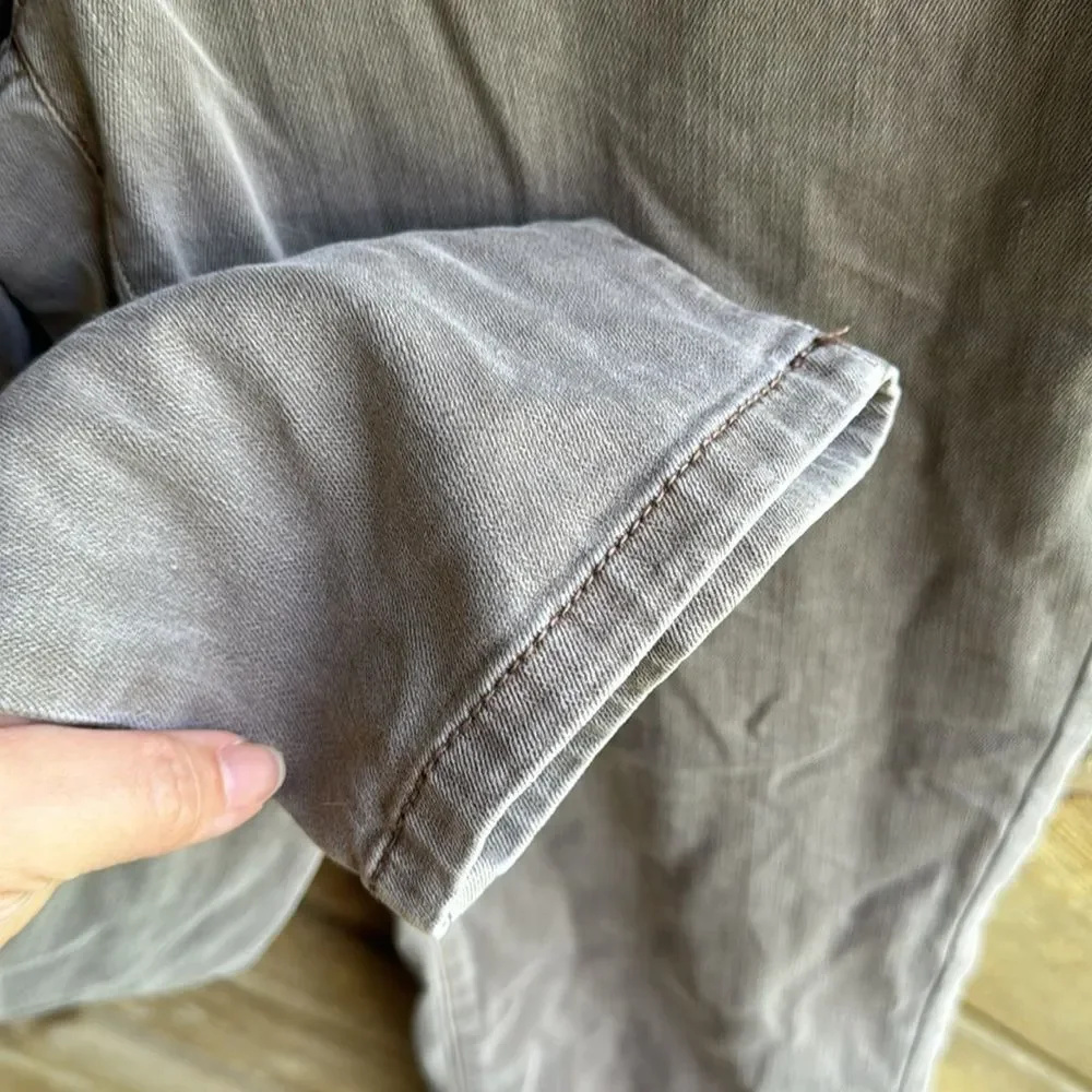 J. Jill authentic fit, slim ankle denim jeans taupe brown size 12. - Picture 5 of 6